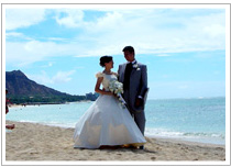 ハワイでの結婚式(友人の写真)