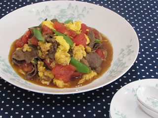 牛肉とトマトの中華炒め
