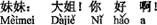 中国語：（いちばん上の）姉さん！お元気？